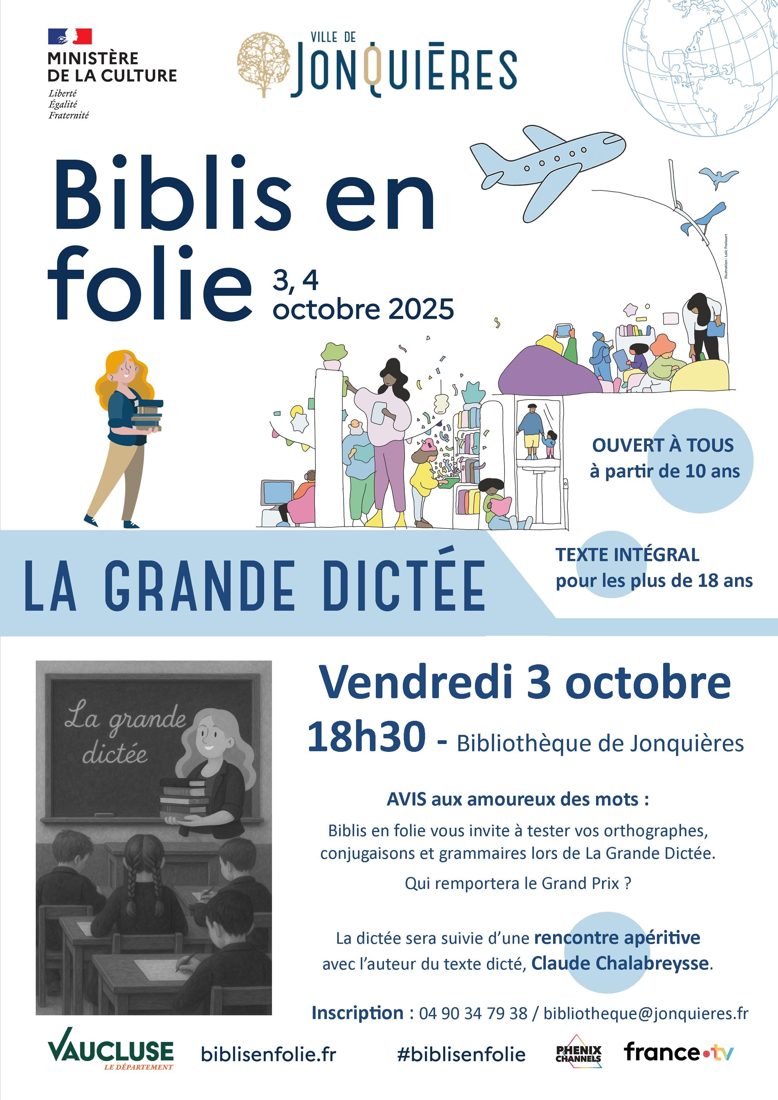 20251003 Biblisenfolie dictee affiche
